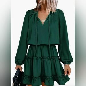 Elegant Green Women's Dress